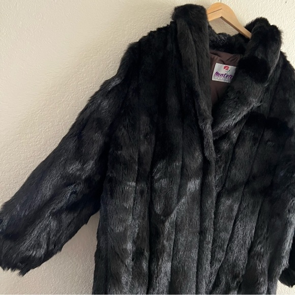 Vintage Fur coat Black, Size 20w - Picture 4 of 12